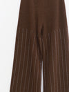 SWAYING 25 Fall/Winter Collection: Beaded Embroidery Cashmere Straight-Leg Pants SW-SW25AW3B20C3S2-KF (Coffee)